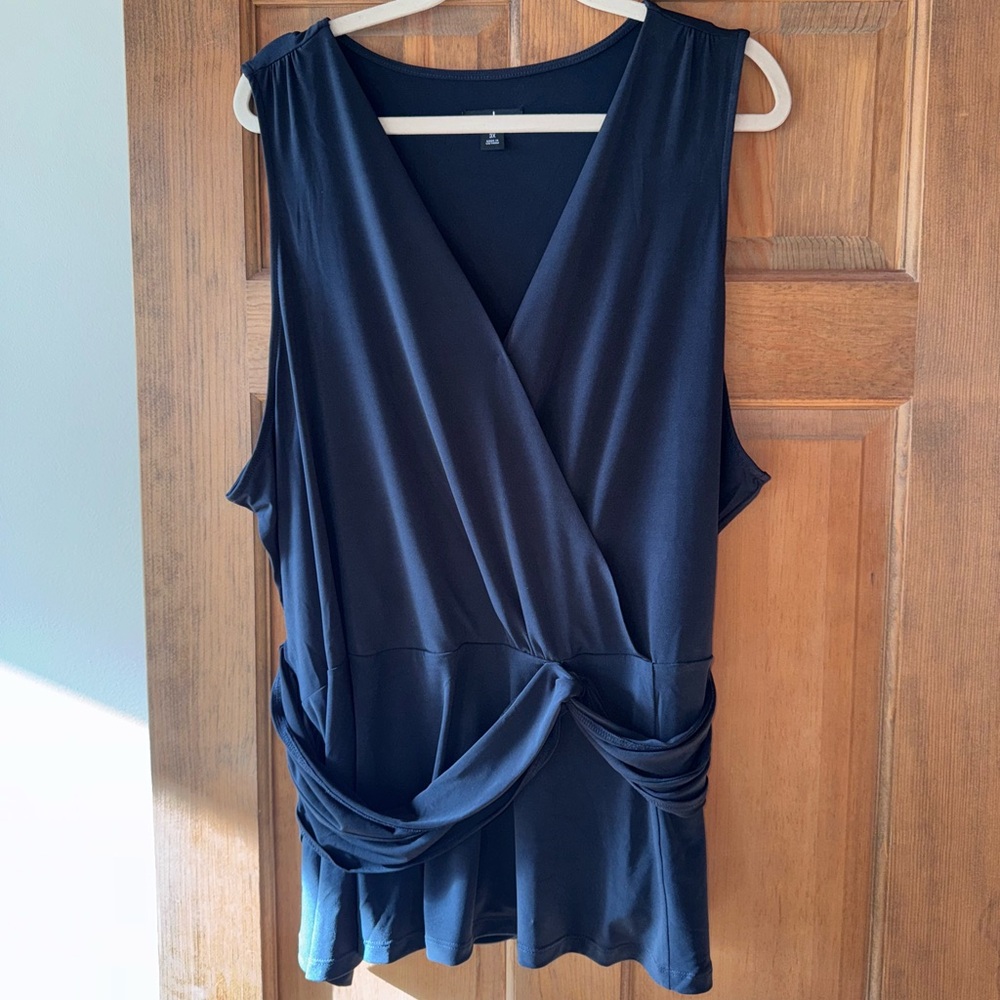 J by Jason Wu Sleeveless Peplum City Knit Top - Size 3X NWOTS (QVC)